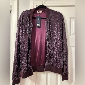 Purple Sequins Jacket